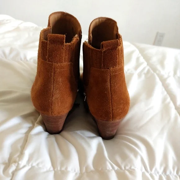 Franco Sarto Wayra wedge leather booties size 8 NwOT - Picture 4 of 8